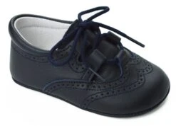 Lederschnürschuhe Baby In Dunkelblau