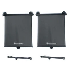 Autosonnenschutzrollo (Twin Pack) In Schwarz -Babyartikelgeschäft altabebe autosonnenschutzrollo twin pack in schwarz 7