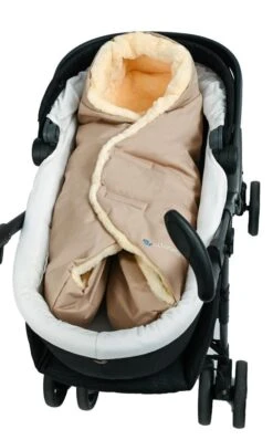 Lammfell Umschlagdecke In Beige - 0-9 Monate -Babyartikelgeschäft altabebe lammfell umschlagdecke in beige 0 9 monate 2