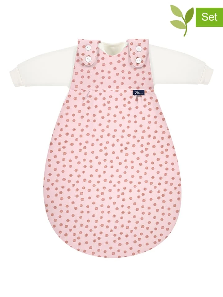 Alvi 3tlg. Set: Babyschlafsack "Mäxchen" In Pink 3 Alvi 3tlg. Set: Babyschlafsack "Mäxchen" In Pink