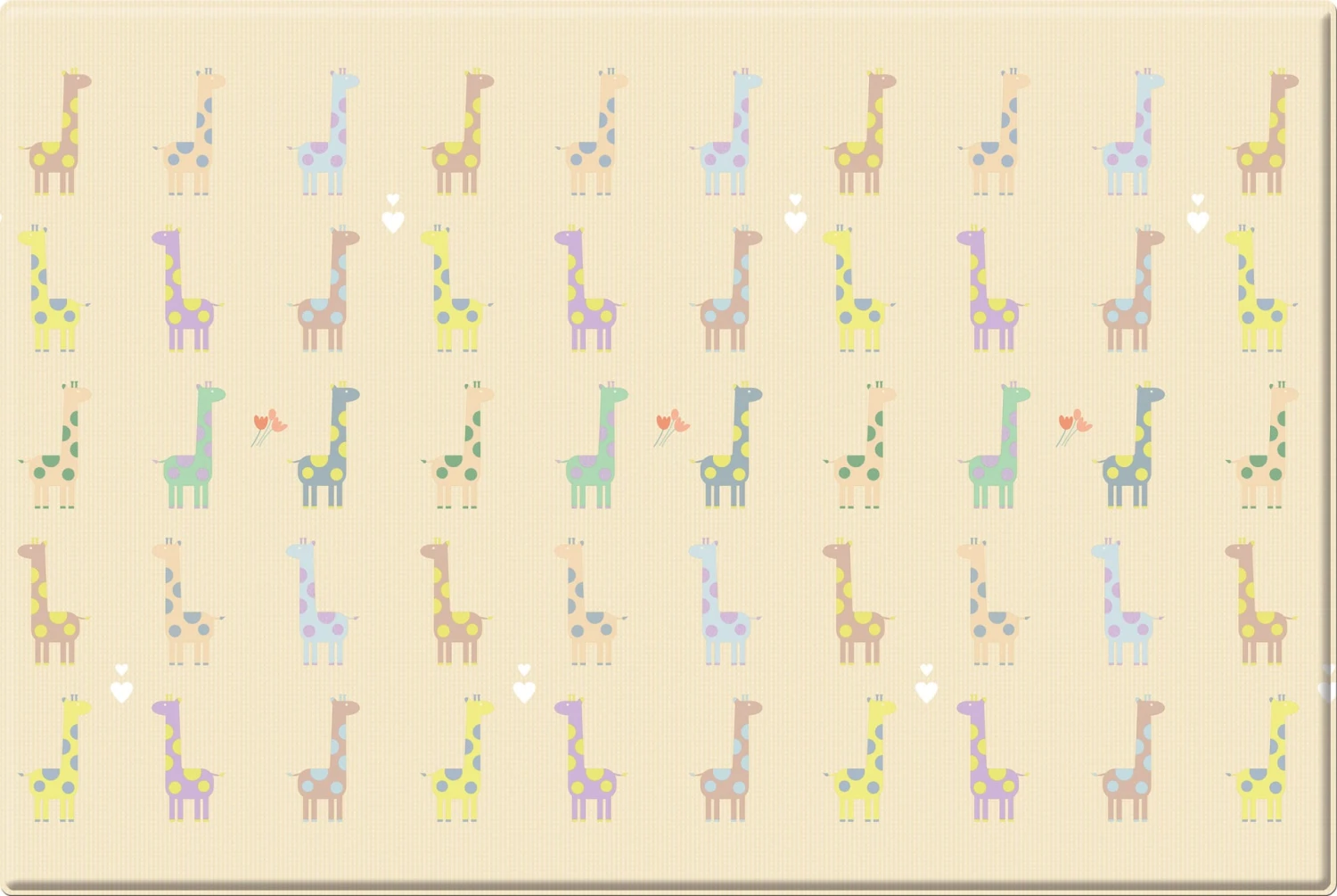 Spielmatte "Giraffe In Love" In Bunt - (L) 185 X (B) 125 Cm X (H) 12 Mm 4 Spielmatte "Giraffe In Love" In Bunt - (L) 185 X (B) 125 Cm X (H) 12 Mm – Bild 2