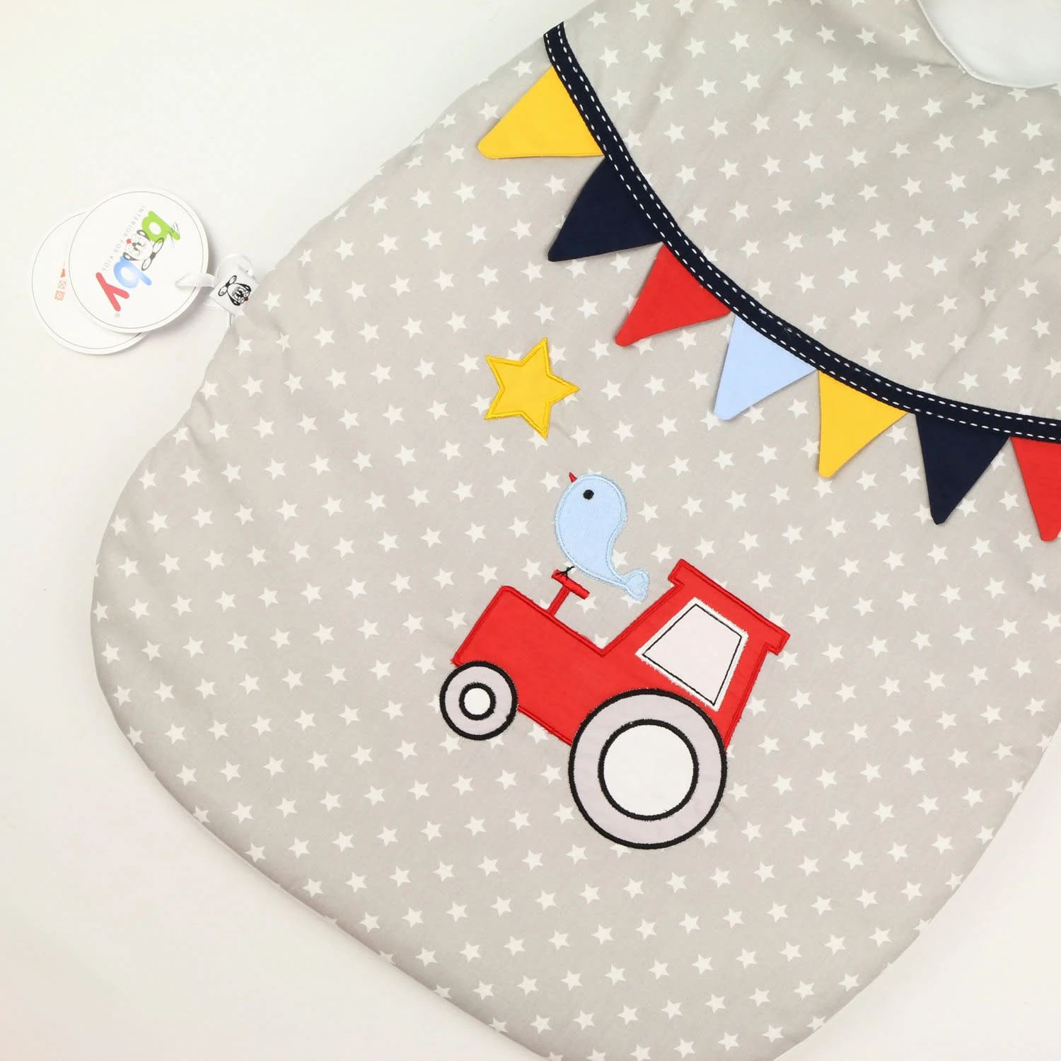 Schlafsack Newborn "TRAKTOR & Co." In Grau - (L) 56 5 Schlafsack Newborn "TRAKTOR & Co." In Grau - (L) 56 – Bild 3