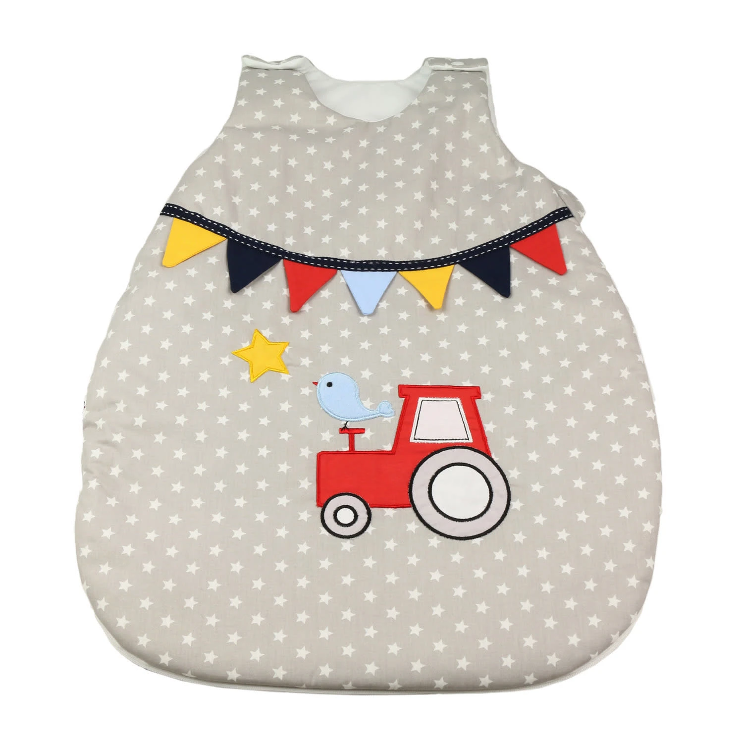 Schlafsack Newborn "TRAKTOR & Co." In Grau - (L) 56 3 Schlafsack Newborn "TRAKTOR & Co." In Grau - (L) 56