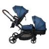 Kombikinderwagen "Twinner" In Dunkelblau -Babyartikelgeschäft babygo kombikinderwagen twinner in dunkelblau