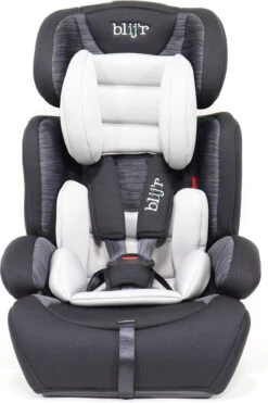 Ivo - Autositz - Klasse 1,2,3 - Geeignet Für 9-36 Kg - Mit Extra Polsterung Und 5-Punkt-Gurt – In Grau/Schwarz