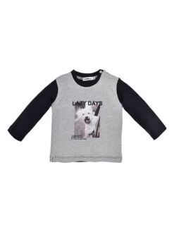 Longsleeve "Lazy Days" In Grau