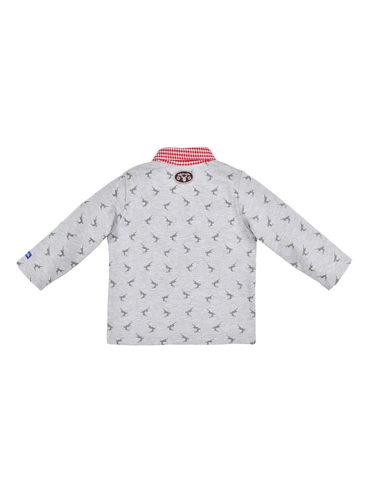 Sweatshirt "Lausbub" In Grau 4 Sweatshirt "Lausbub" In Grau – Bild 2