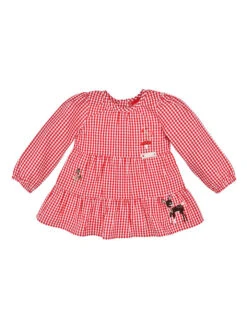 Trachtenbluse "Rehkitz" In Rot/ Weiß