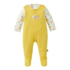Strampler-Set Dachs In Gelb