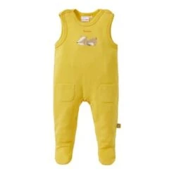 Strampler-Set Dachs In Gelb -Babyartikelgeschäft bornino strampler set dachs in gelb 3