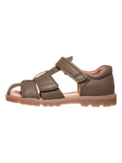 Bundgaard Leder-Halbsandalen "Tritu II" In Khaki