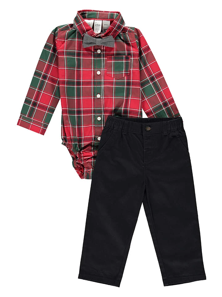 Carter's™ 3tlg. Outfit In Rot/ Grün/ Schwarz 3 Carter's™ 3tlg. Outfit In Rot/ Grün/ Schwarz
