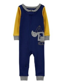 Carter's™ Overall In Dunkelblau/ Gelb