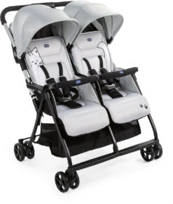 CHICCO Zwillingsbuggy Ohlalà Twin, Silber
