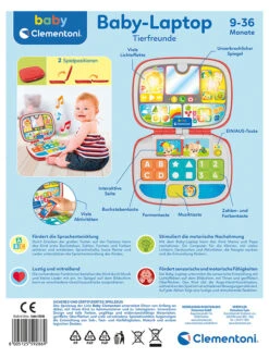 Clementoni Babylaptop "Tierfreunde" - Ab 9 Monaten -Babyartikelgeschäft clementoni babylaptop tierfreunde ab 9 monaten 2