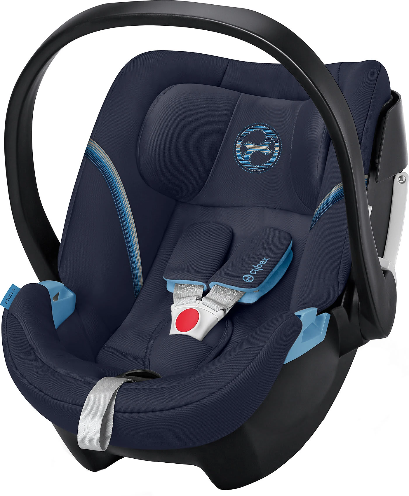 CYBEX Babyschale Aton 5, Gold-Line, Navy Blue 3 CYBEX Babyschale Aton 5, Gold-Line, Navy Blue