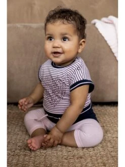 Dirkje 2tlg. Outfit In Dunkelblau/ Rosa -Babyartikelgeschäft dirkje 2tlg outfit in dunkelblau rosa 2