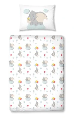 Disney Baby Baby Bettwäsche-Set "Disney's Dumbo" In Weiß -Babyartikelgeschäft disney baby baby bettwasche set disneys dumbo in weiss 1