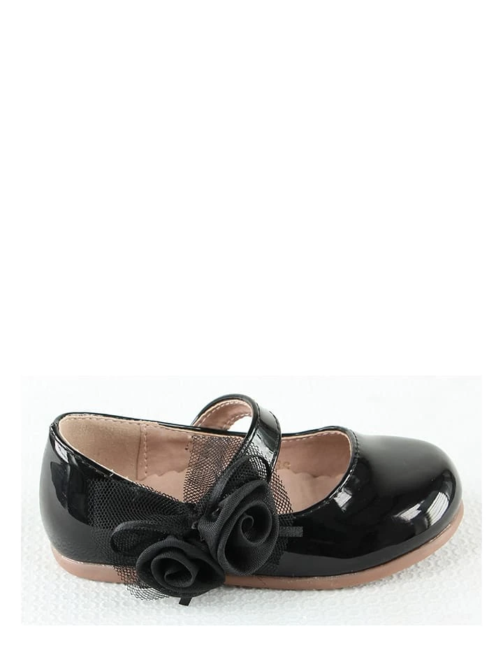 Spangenballerinas In Schwarz 4 Spangenballerinas In Schwarz – Bild 2