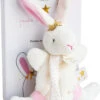 Hase Stern Schmusetuch Mit Schnullerkette, 15cm -Babyartikelgeschäft doudou and compagnie hase stern schmusetuch mit schnullerkette 15cm