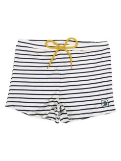 Badehose "Navy" In Weiß/ Dunkelblau