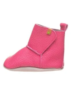 El Naturalista Leder-Krabbelschuhe In Fuchsia