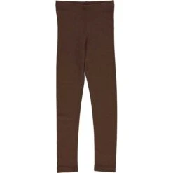 Leggings Aus Merinowolle In Brown Mist