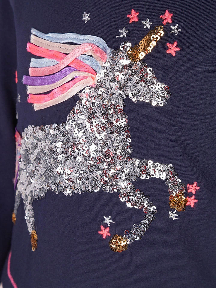 Kleid In Dunkelblau/ Beige 5 Kleid In Dunkelblau/ Beige – Bild 3