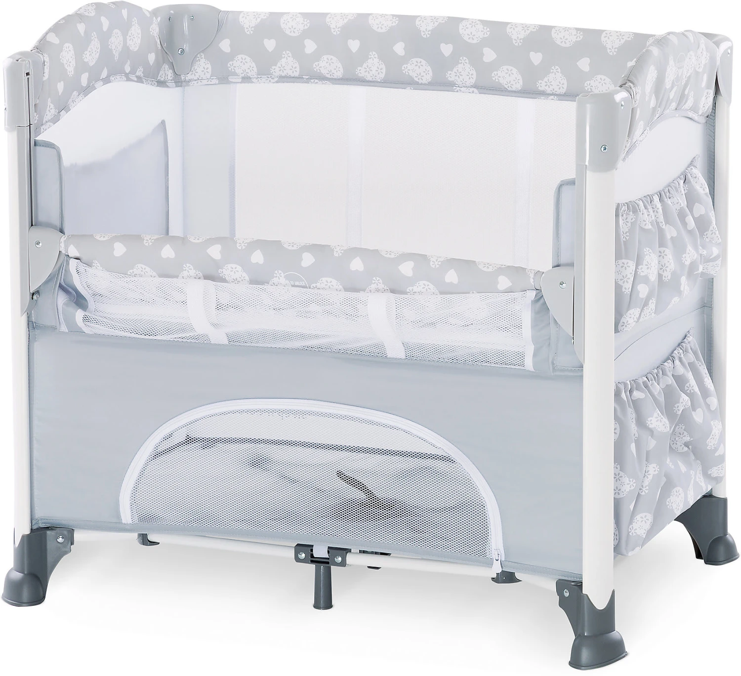 HAUCK Beistellbett Sleep N Care Plus, Teddy Grey 11 HAUCK Beistellbett Sleep N Care Plus, Teddy Grey – Bild 9