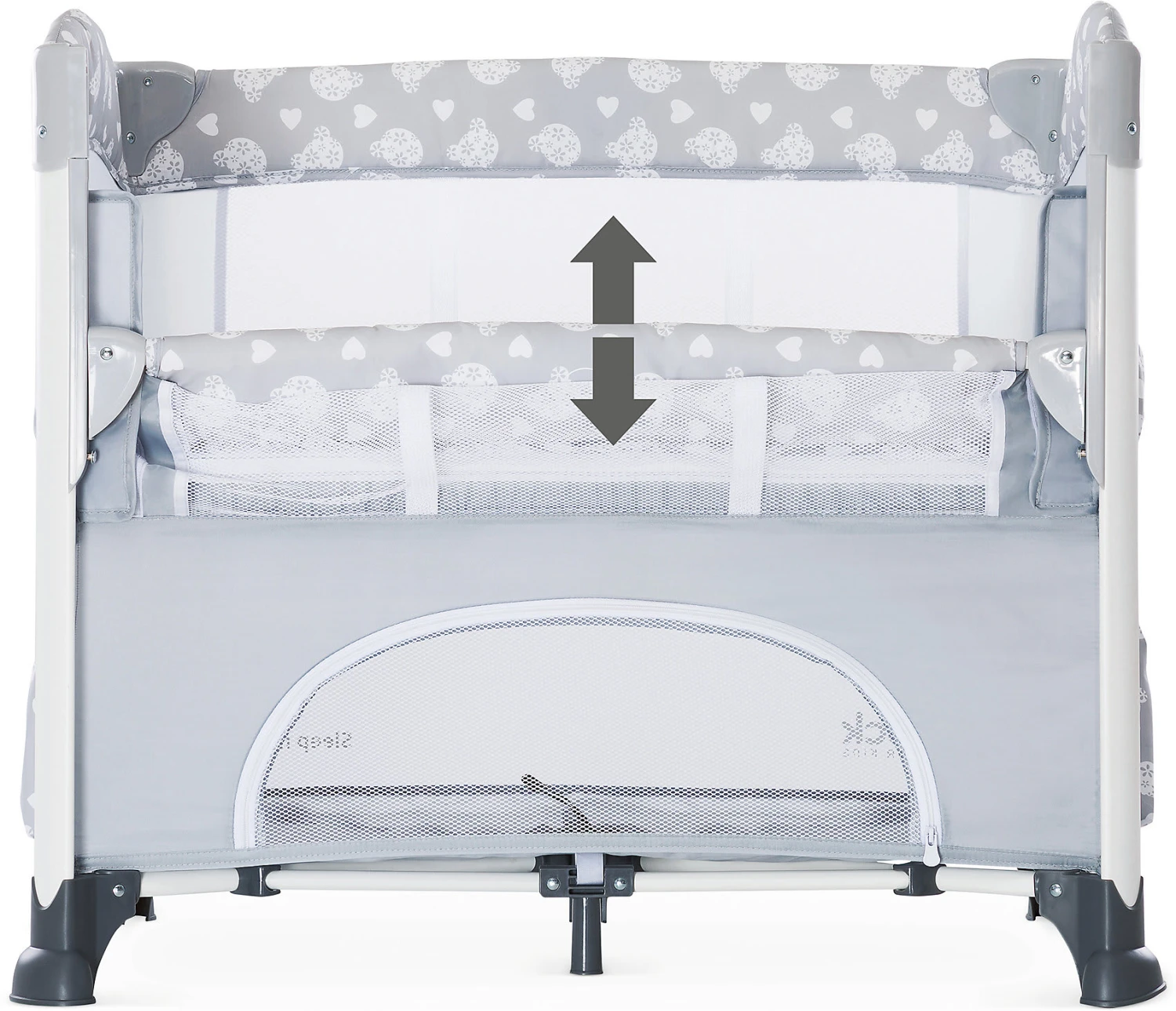 HAUCK Beistellbett Sleep N Care Plus, Teddy Grey 12 HAUCK Beistellbett Sleep N Care Plus, Teddy Grey – Bild 10