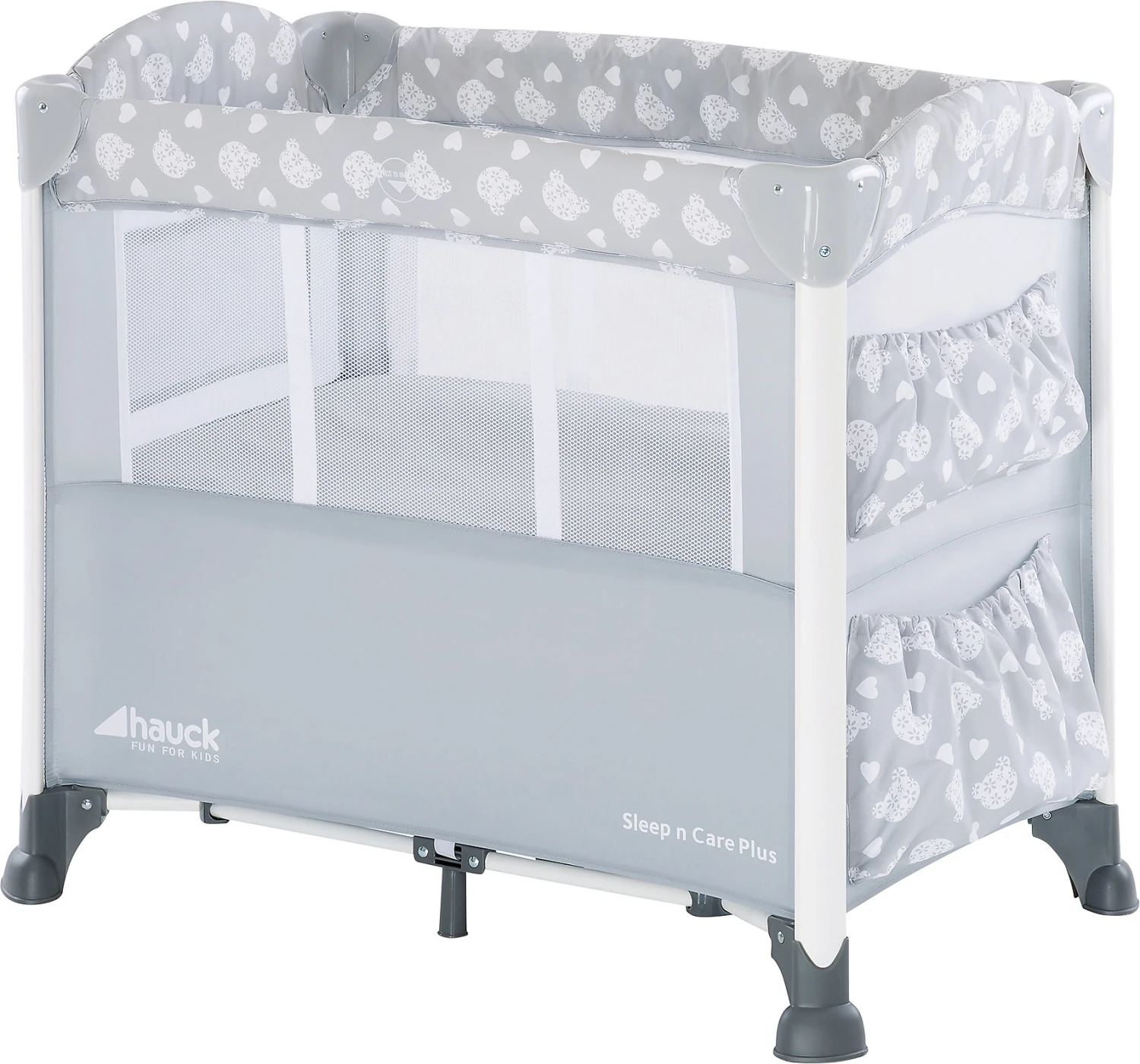 HAUCK Beistellbett Sleep N Care Plus, Teddy Grey 3 HAUCK Beistellbett Sleep N Care Plus, Teddy Grey