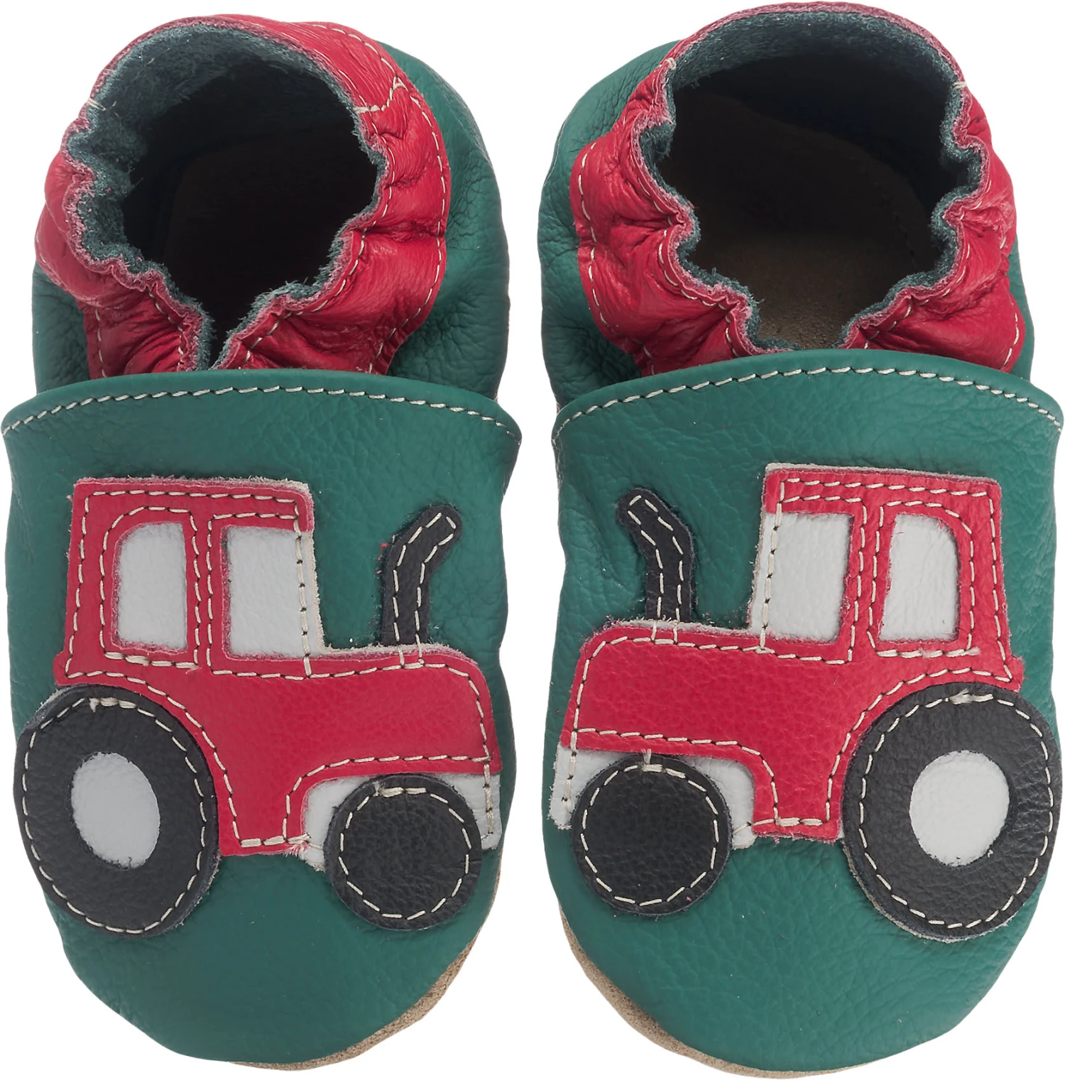 Krabbelschuhe 'Traktor' 3 Krabbelschuhe 'Traktor'