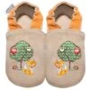 Leder-Krabbelschuhe "Waldtiere" In Beige -Babyartikelgeschäft hobea leder krabbelschuhe waldtiere in beige