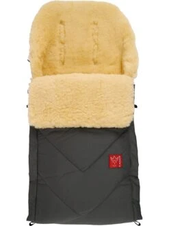 Lammfell-Fußsack "Duub" In Anthrazit - (L)88 X (B)47 Cm