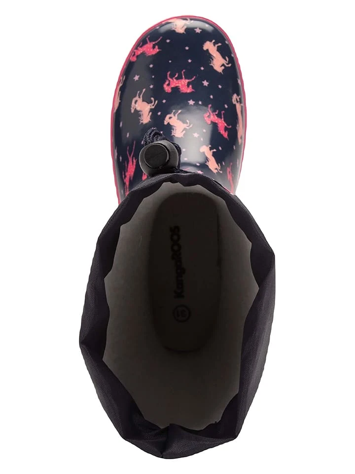 KangaRoos Gummistiefel In Dunkelblau/ Pink 8 KangaRoos Gummistiefel In Dunkelblau/ Pink – Bild 6