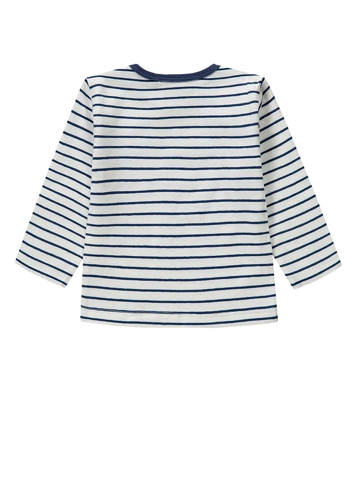 Kanz Longsleeve In Weiß/ Dunkelblau 4 Kanz Longsleeve In Weiß/ Dunkelblau – Bild 2