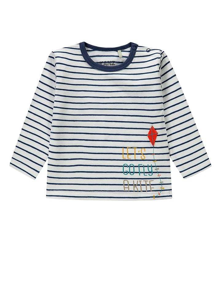 Kanz Longsleeve In Weiß/ Dunkelblau 3 Kanz Longsleeve In Weiß/ Dunkelblau