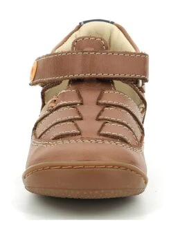 Kickers Leder-Halbsandalen "Gakick" In Hellbraun -Babyartikelgeschäft kickers leder halbsandalen gakick in hellbraun 3