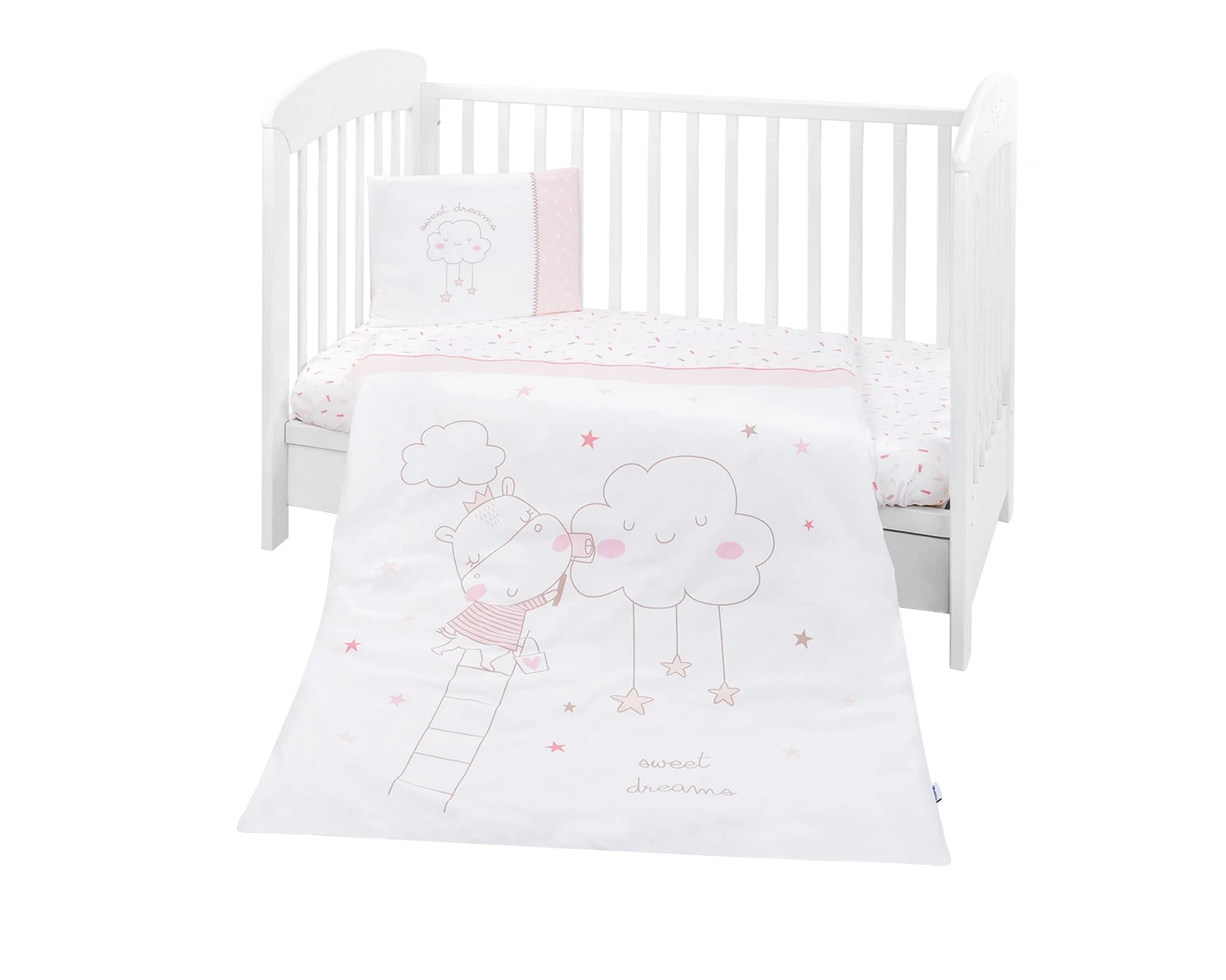 Babybettwäsche 6-teilig In Rosa 5 Babybettwäsche 6-teilig In Rosa – Bild 3