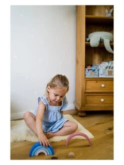 6tlg. Holz-Regenbogen - Ab 12 Monaten -Babyartikelgeschäft kindsgut 6tlg holz regenbogen ab 12 monaten 4