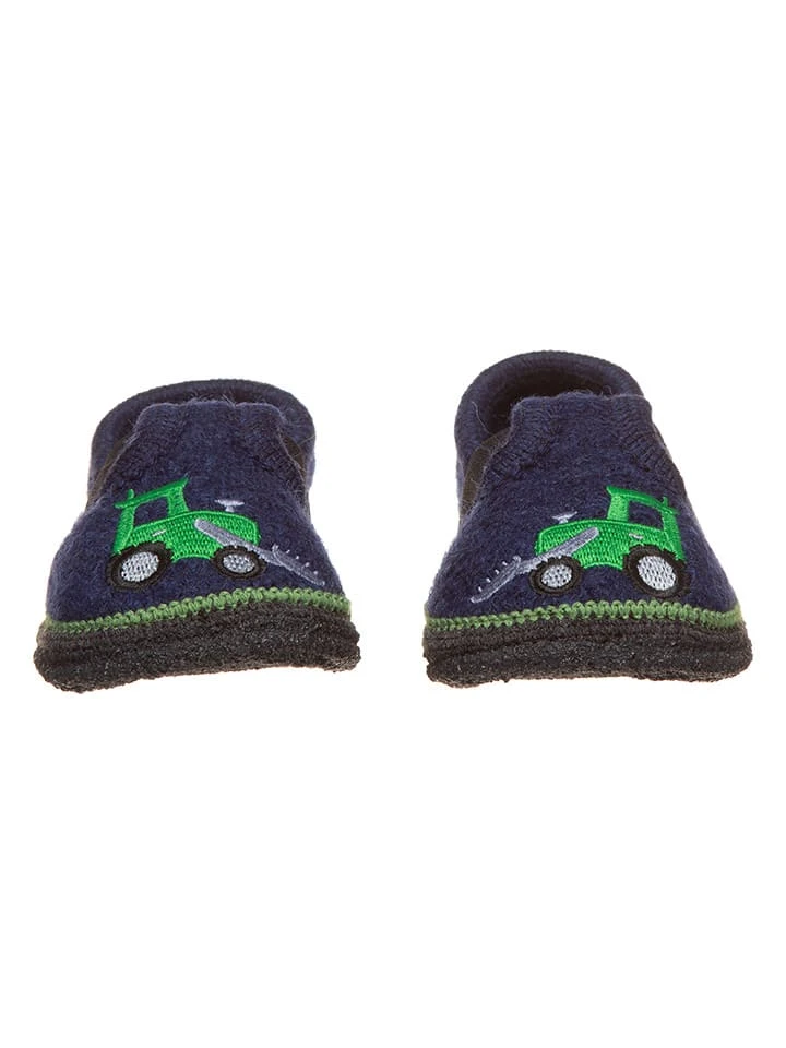 Hausschuhe In Dunkelblau 4 Hausschuhe In Dunkelblau – Bild 2