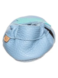 Leder-Krabbelschuhe In Hellblau -Babyartikelgeschäft lamino leder krabbelschuhe in hellblau 2