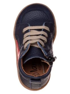 Leder-Sneakers In Dunkelblau -Babyartikelgeschäft lamino leder sneakers in dunkelblau 4