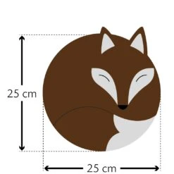 Wärmekissen "Fuchs Luca" In Dunkelbraun - Ø 25 Cm -Babyartikelgeschäft leschi warmekissen fuchs luca in dunkelbraun o 25 cm 2