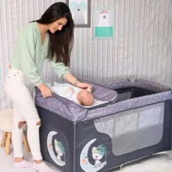 Reisebett Moonlight In Blau -Babyartikelgeschäft lorelli reisebett moonlight in blau 4