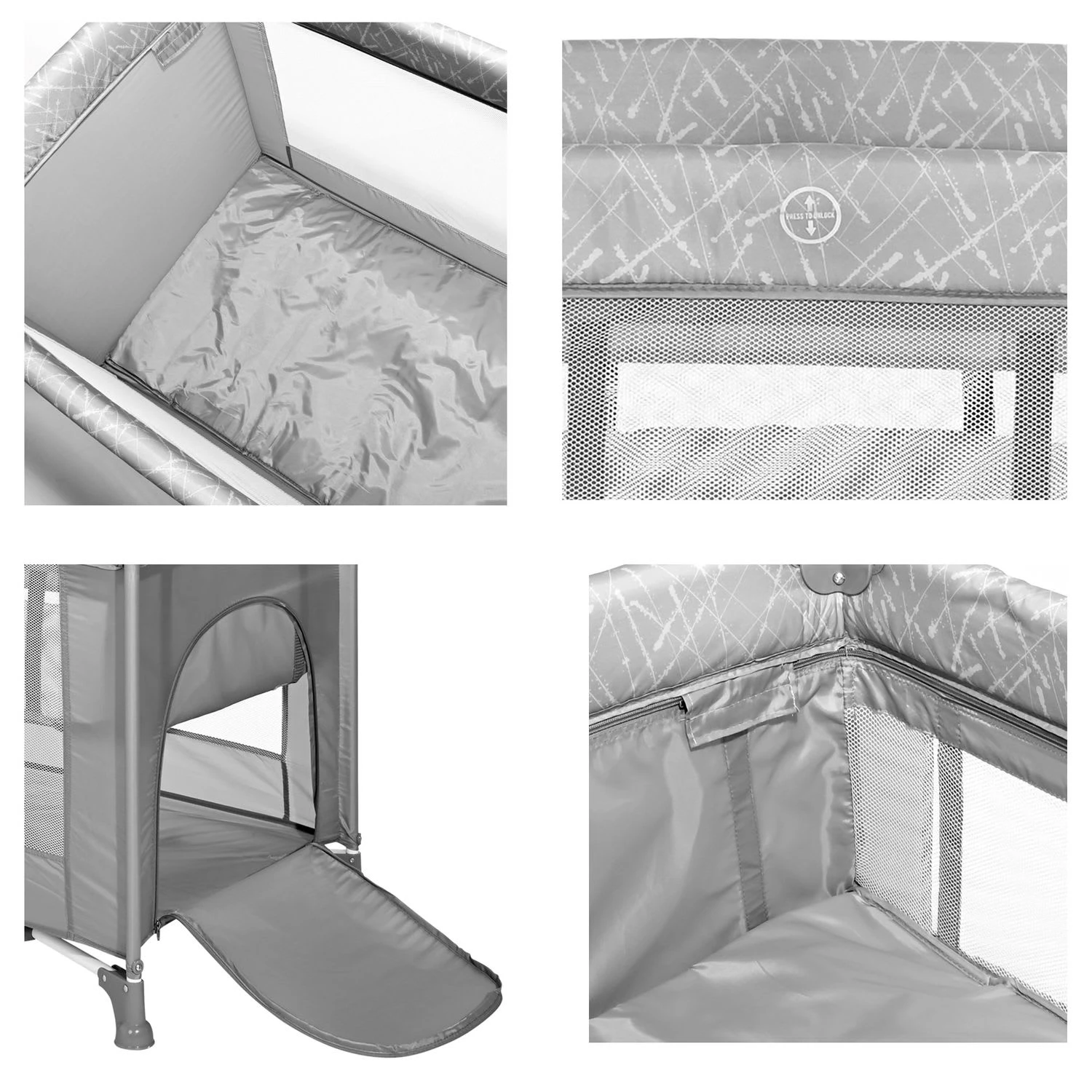 Reisebett Torino 2 Ebenen In Rosa 6 Reisebett Torino 2 Ebenen In Rosa – Bild 4