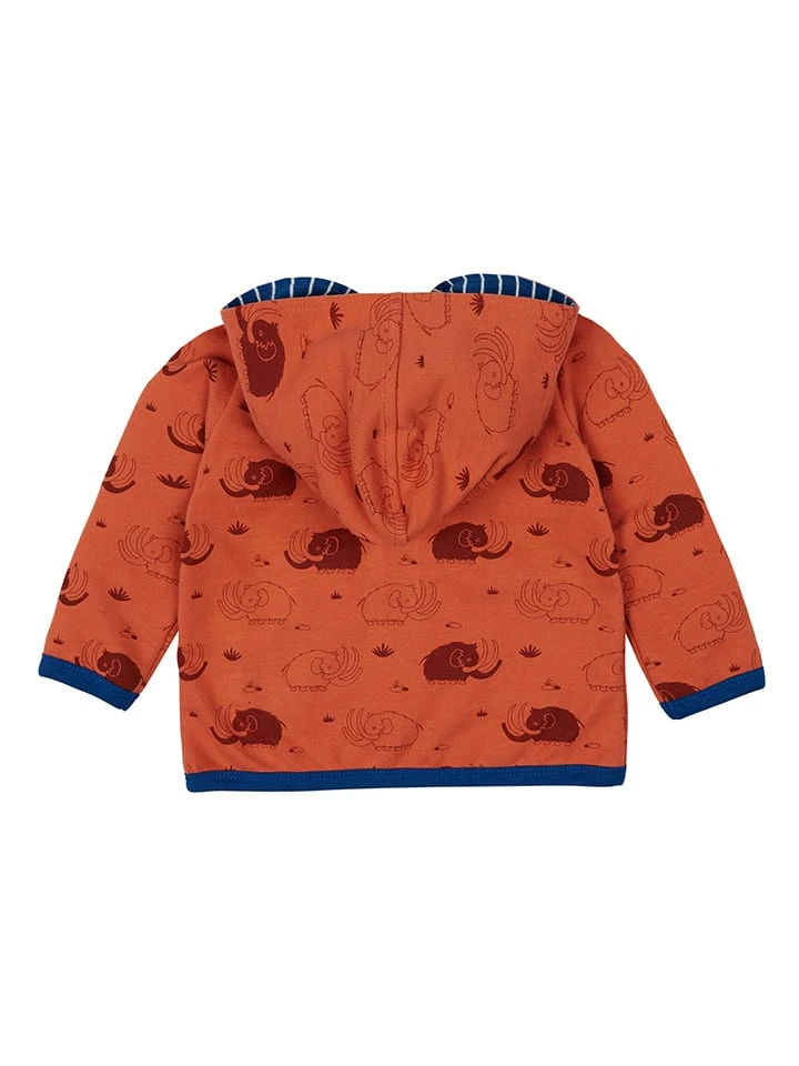 Sweatjacke "Druck" In Orange 4 Sweatjacke "Druck" In Orange – Bild 2