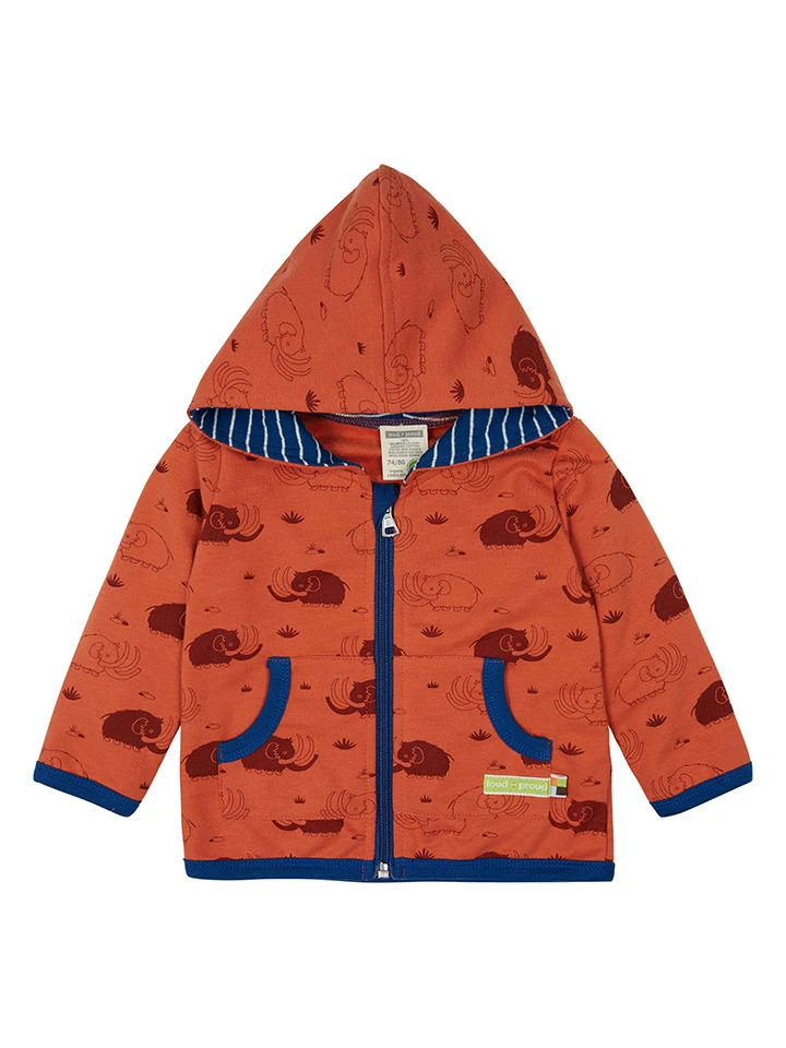 Sweatjacke "Druck" In Orange 3 Sweatjacke "Druck" In Orange