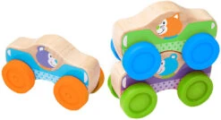 Melissa & Doug Stapelbare Autos Mit Holztieren
