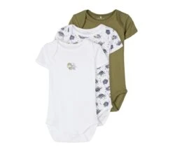 NAME IT Kurzarmbody 3er Pack NBMBODY In Loden Green